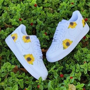 Nike air force 1 custom sunflower